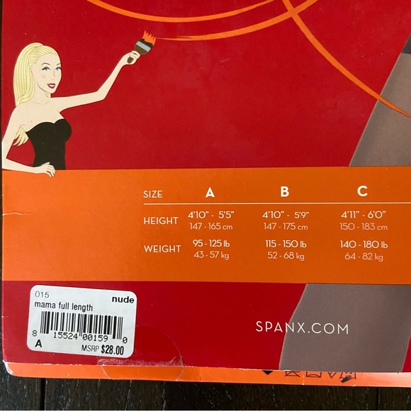 Spanx Mama Sheers All Day Support Nude NWT Size A Tummy‎ Support Pantyhose - Picture 8 of 8